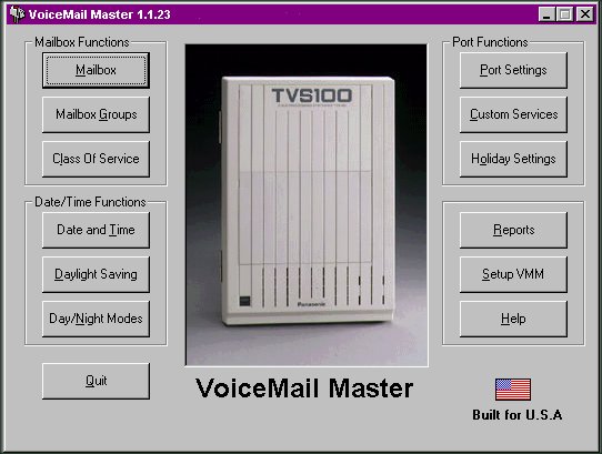 VoiceMail Master Main Screen